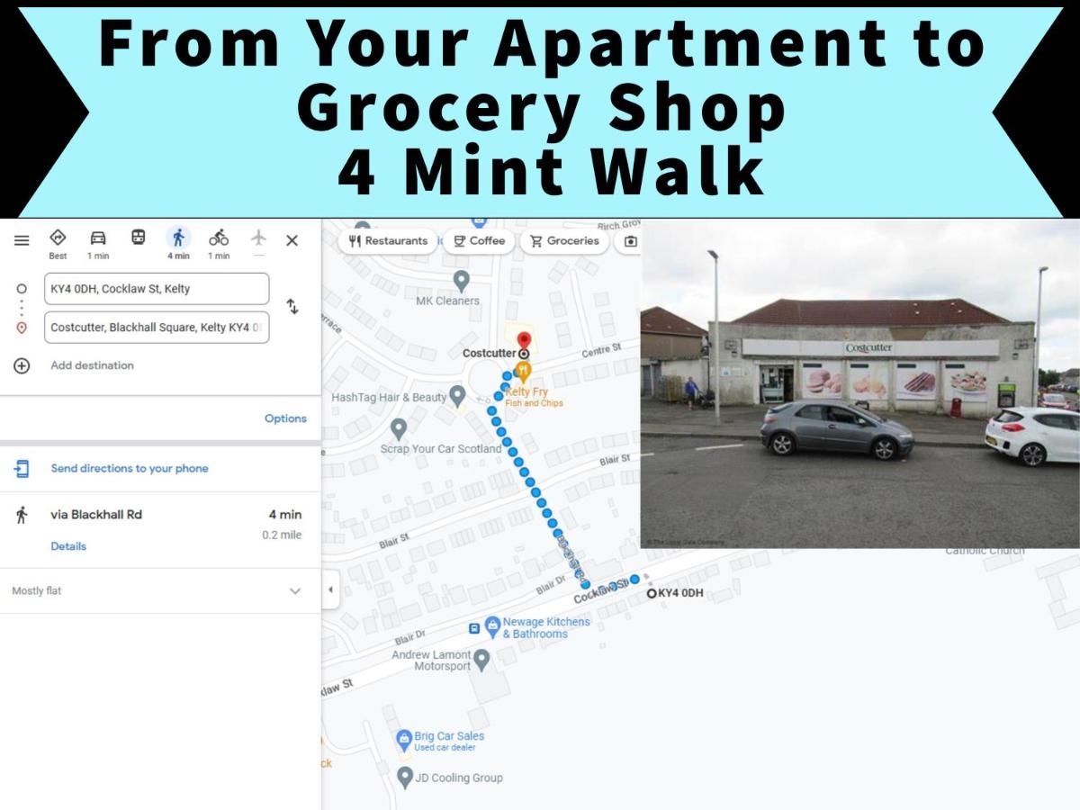 2 Bedrooms Entire Apartment Self Check In Kelty Luaran gambar